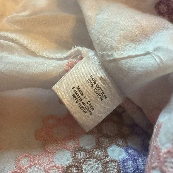 Migulina Ali Embroidered Wrap Dress Sz M 100% Cotton Embroidered - Picture 6 of 6